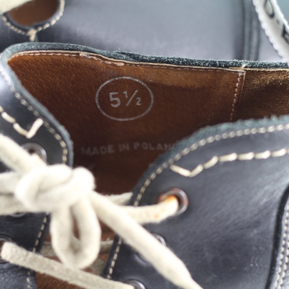 John Fluevog Black Leather D.D.F.T Shoes Angels - Picture 4 of 16